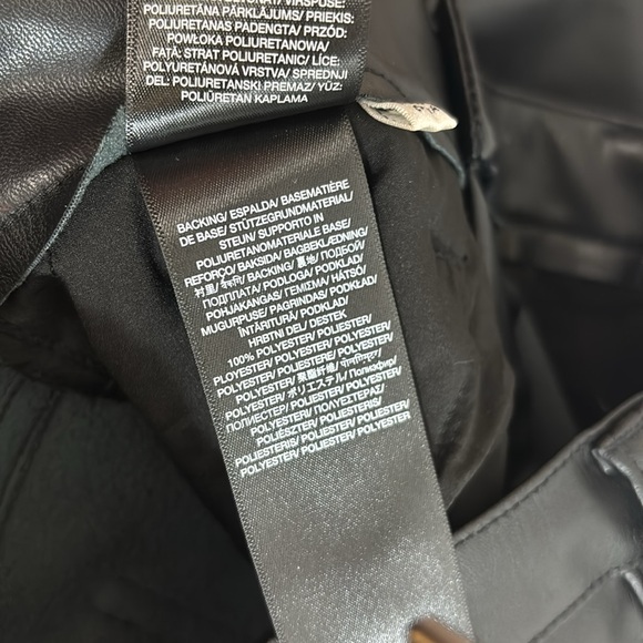 7 for All Mankind | Revolve | Faux Leather Easy Slim Pant Black High Rise - Picture 10 of 10